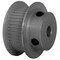 B&B Manufacturing 45-2P09-6FA3, Timing Pulley, Aluminum, Clear Anodized,  45-2P09-6FA3 - alternate 2